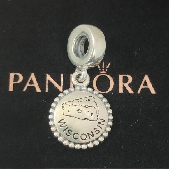 Pandora Jewelry - Pandora Wisconsin Cheese Exclusive Dangle Charm S925 Sterling Silver Pendant